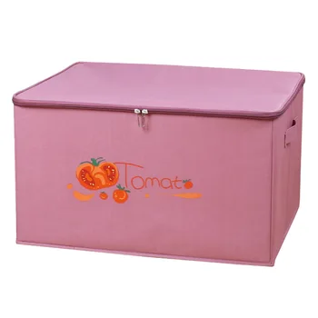 Коробка для хранения одежды на молнии, Тканевая Художественная Бытовая Складная Сортировочная коробка Jul2480
