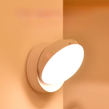 Креативный Светильник для Индукции человеческого Тела, Прикроватный светильник для спальни, Настенный светильник для лестницы, Коридора, гостиной, шкафа, Зарядки, бассейна, Ночника