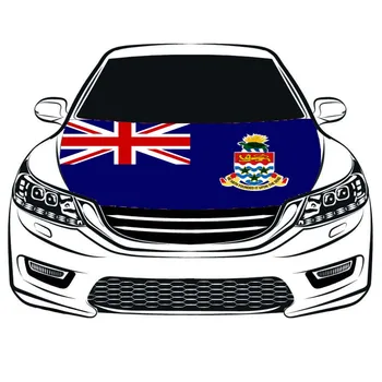 Крышка капота автомобиля с флагом Каймановых островов 3,3x5ft/5x7ft, 100% полиэстер, эластичные ткани для двигателя, можно стирать