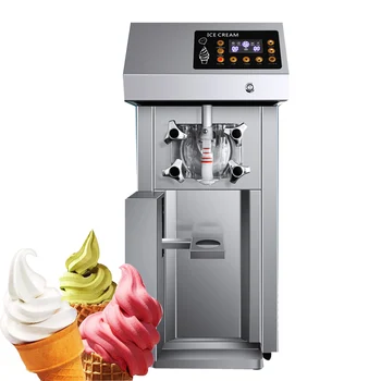 Машина для производства мягкого мороженого PBOBP с тремя вкусами, машина для производства мягкого мороженого по заводской цене с ЖК-дисплеем
