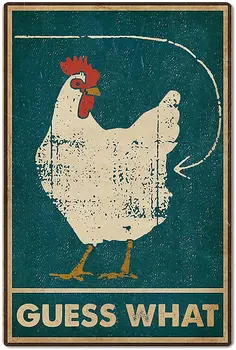 Металлический Жестяной Знак Licpact Chicken Coop Угадай, Что Такое Ранчо Ретро Плакат Гараж Кухня Настенная Табличка Домашний Декор Фермерский Клуб Картина Poste
