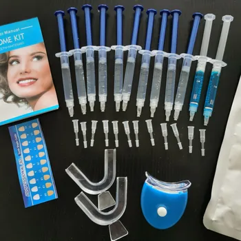 Набор Гелей для отбеливания зубов Пероксид Smilekit Средство для Чистки Зубов, отбеливающий инструмент, Портативный синий свет 44% перекиси