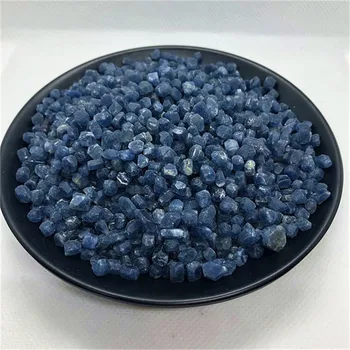 Образец редких минералов натуральный кварцевый кристалл синий Сапфир Корунд Грубый необработанный драгоценный камень