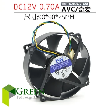 Оригинальный AVC DA09025T12U 9025 90 мм 90*90*25 мм Круговой вентилятор Для процессора 775 Охлаждающий Вентилятор 12V 0.7A с ШИМ 4pin