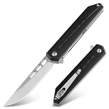 Открытый Тактический складной нож D2 Со стальным лезвием, черная ручка G10, Супер острый Карманный нож, Складной EDC Нож для выживания в кемпинге