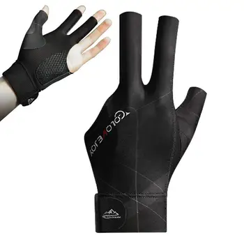 Перчатки для бильярда с 3 пальцами, спортивные перчатки, шоу-перчатки для женщин, мужчин, бильярдных стрелков, спортивные аксессуары