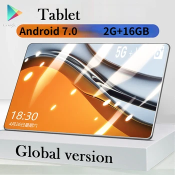 Планшет Android 7,0, планшеты 2 ГБ + 16 ГБ, планшеты 10,1 дюймов, планшетный ПК с GPS, планшеты для онлайн-звонков, планшеты Android