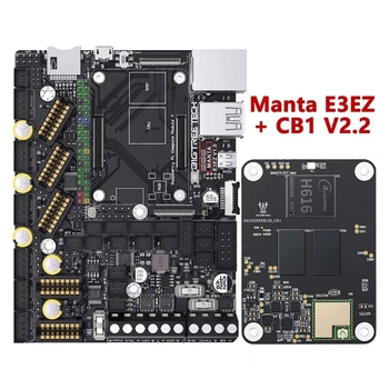 Плата бесшумного управления Manta E3EZ + CB1-V2.2 Четырехшнурная 32-битная прошивка Klipper