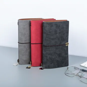 Ремешок в стиле ретро, простой справочник, эластичная лента из искусственной кожи, пряжка, записная книжка, бизнес-блокнот
