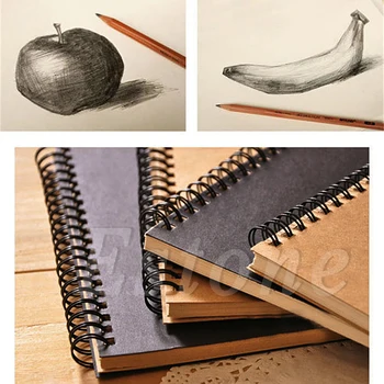 Ретро спиральная катушка, альбом для рисования, дневник, студенческий блокнот, книга для заметок