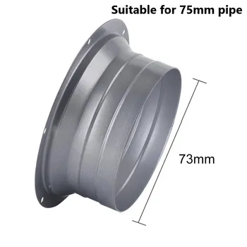 Сверхмощный металлический фланцевый воздухоотводящий разъем 4 10-дюймовая круглая труба Алюминиевая трубка для систем вентиляции и вытяжки