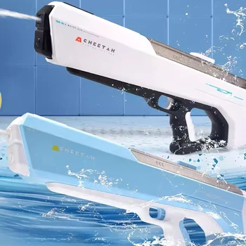 Светящийся электрический водяной пистолет полностью автоматическое водопоглощение непрерывный водяной пистолет интерактивное разбрызгивание воды Детские игрушки