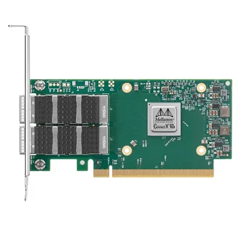Сетевая интерфейсная плата NVIDIA Mellanox MCX623106AN-CDAT ConnectX®- 6 Dx EN, двухпортовый QSFP56 емкостью 100 Гб, PCIe4.0 x 16, высокий и короткий бюстгальтер