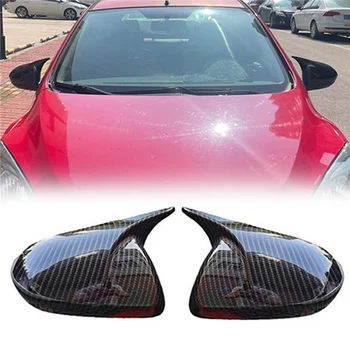 Стайлинг автомобиля Боковая крышка зеркала заднего вида для Mazda 6 2009-2015 Зеркало Модифицированные рожки Корпус из углеродного волокна Обратные Колпачки A
