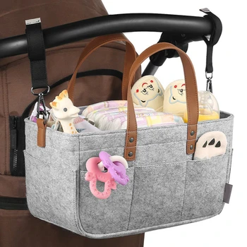 Сумка Для Мамы, Органайзер для Подгузников, Фетровая сумка для подгузников для мамы, сумка для коляски, Детская Сумка для хранения Бутылочек, сумка для мамы