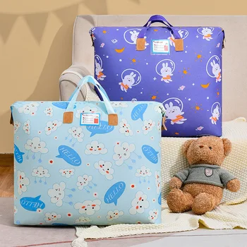 Сумка для хранения одеяла для детского сада из ткани Оксфорд, Милая детская сумка для перемещения багажа, Переносная сумка для организации одежды
