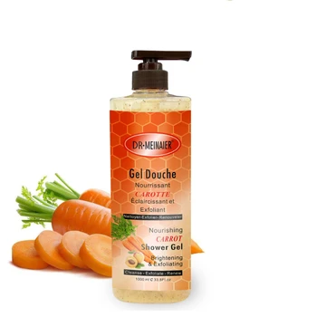 Супер 1000 мл Отбеливающий Морковный Скраб-Гели Для Душа Для Мытья всего тела Быстрое Отбеливание Чистый Уход За кожей Для мытья тела Душ