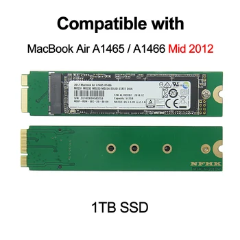 Твердотельный накопитель SSD объемом 1 ТБ 1000 ГБ, совместимый с MacBook Air A1465 A1466 середины 2012 года, 1 Т HD-диск EMC2558 EMC2559 для обновления емкости Mac