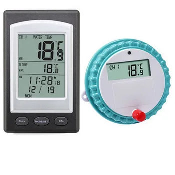 Термометр для бассейна, беспроводной дистанционный цифровой датчик температуры воды с ЖК-дисплеем Для бассейна, спа-ванны, аквариума