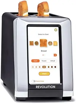 Тостер с сенсорным экраном и запатентованной технологией InstaGLO® 2013, матовый черный / хром, плюс режим Панини