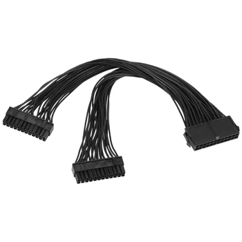 Удлинительный кабель питания ATX с 24 контактами от 1 до 2 Портов Разветвитель блока питания 24-контактный Удлинительный кабель