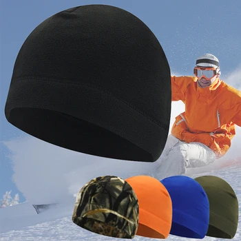 Уличная флисовая спортивная шапка, Рыболовная велосипедная кепка, Охотничья Военная Тактическая Мужская Женская Теплая ветрозащитная зимняя кепка для кемпинга, пешего туризма