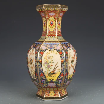 Фарфоровая старинная китайская декоративная ваза для дома