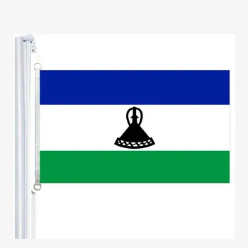 Флаг Лесото, 90*150 см, 100% полиэстер, баннер, Цифровая печать